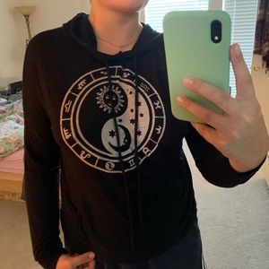 Astrology Sign Hooded Longsleeve